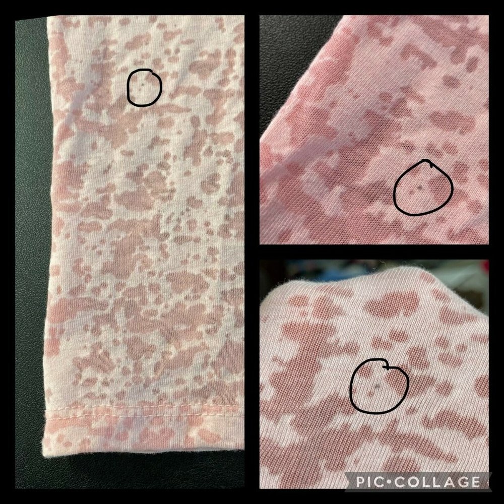 LuLaRoe Liv T S One Of A Kind Butterfly Burnout Ringer Tee - Picture 10 of 11